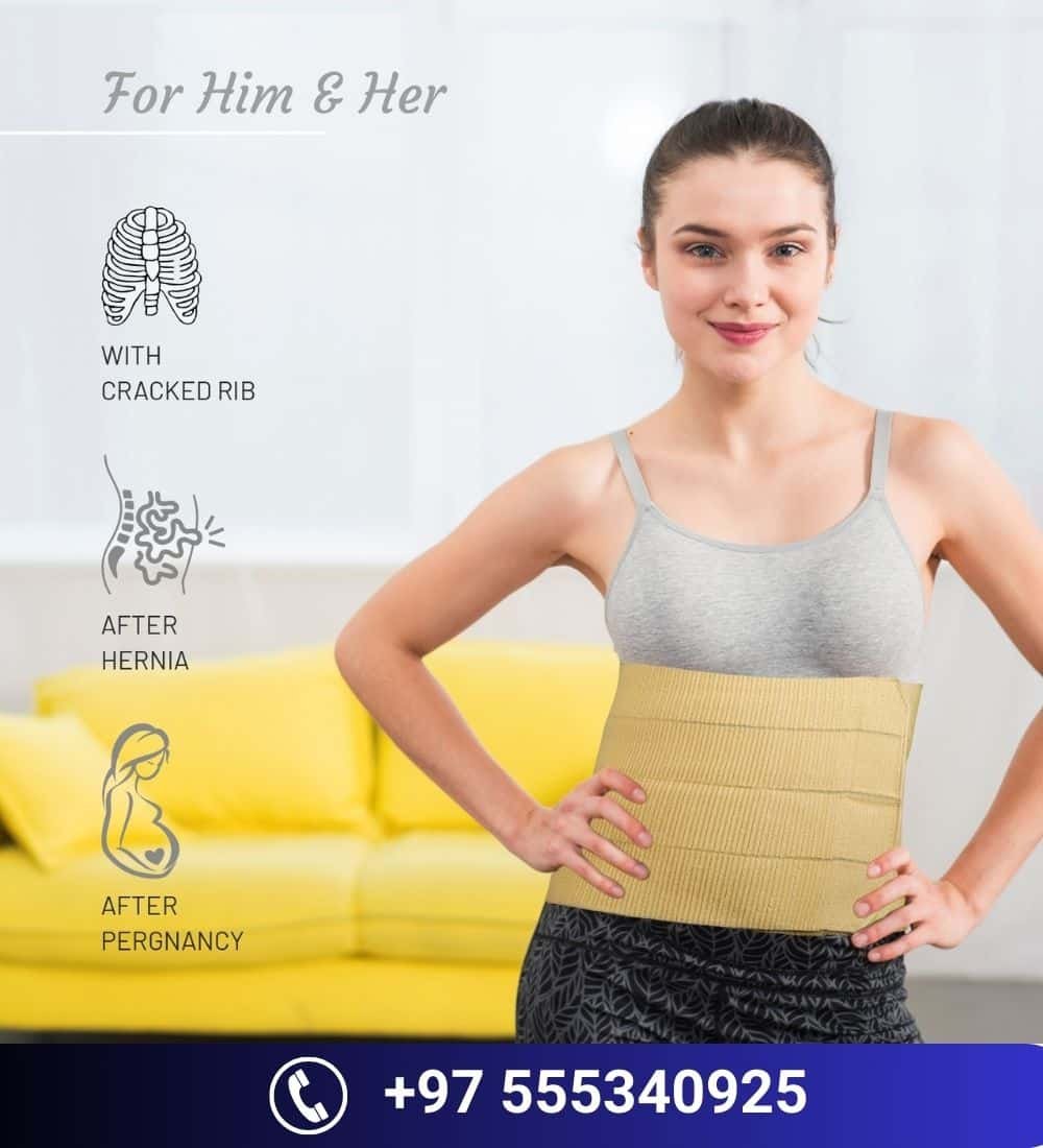 Elastic Abdominal Corset 4 Panel — Abdominal Belts in Dubai | Steps Creators UAE — View 3