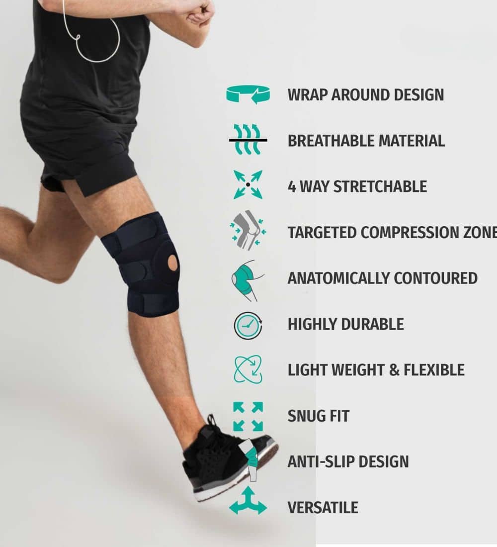 Wrap Around Knee Support — Knee Supports in Dubai | Steps Creators UAE — View 3