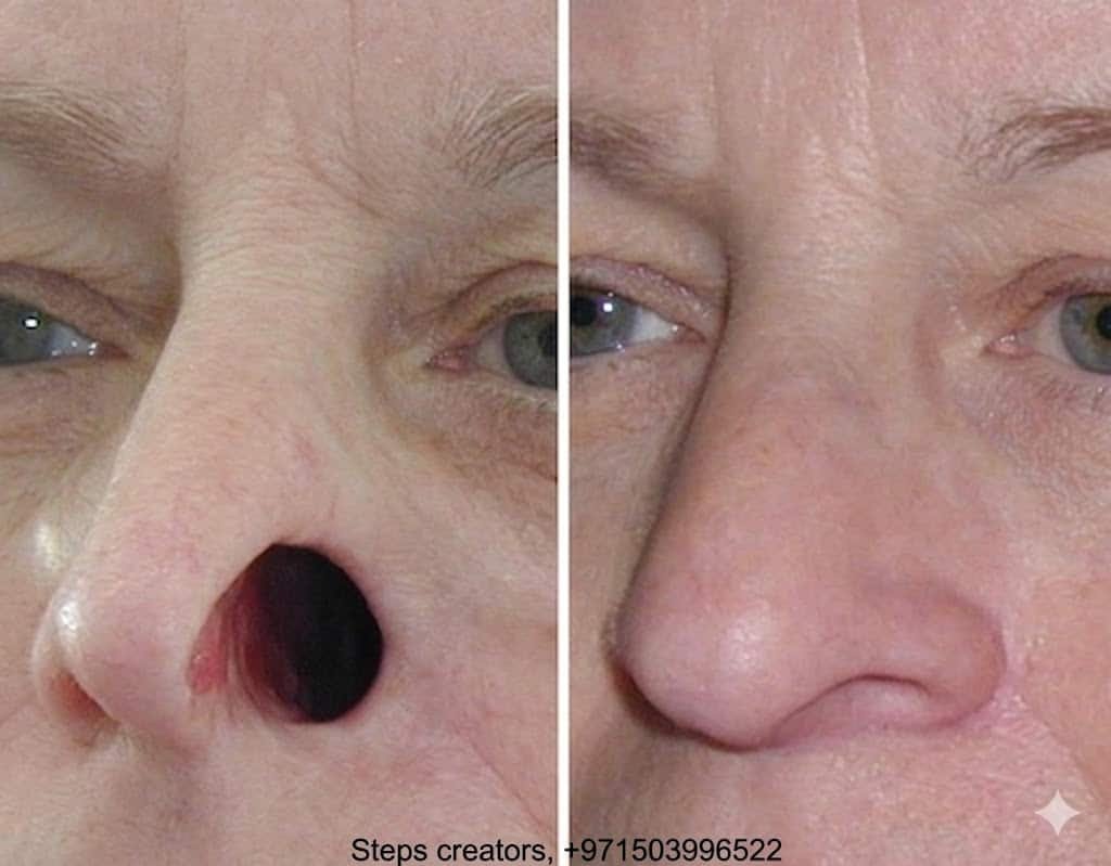 Silicone Nose Prosthesis - Orthotics available at Steps Creators Dubai, UAE