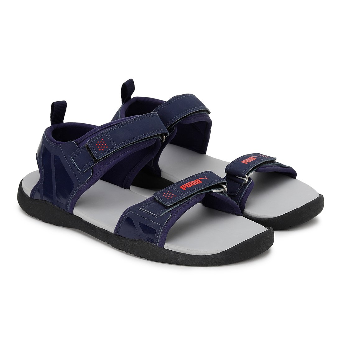 PUMA Men Casual Sandals Navy-Red - Image 2