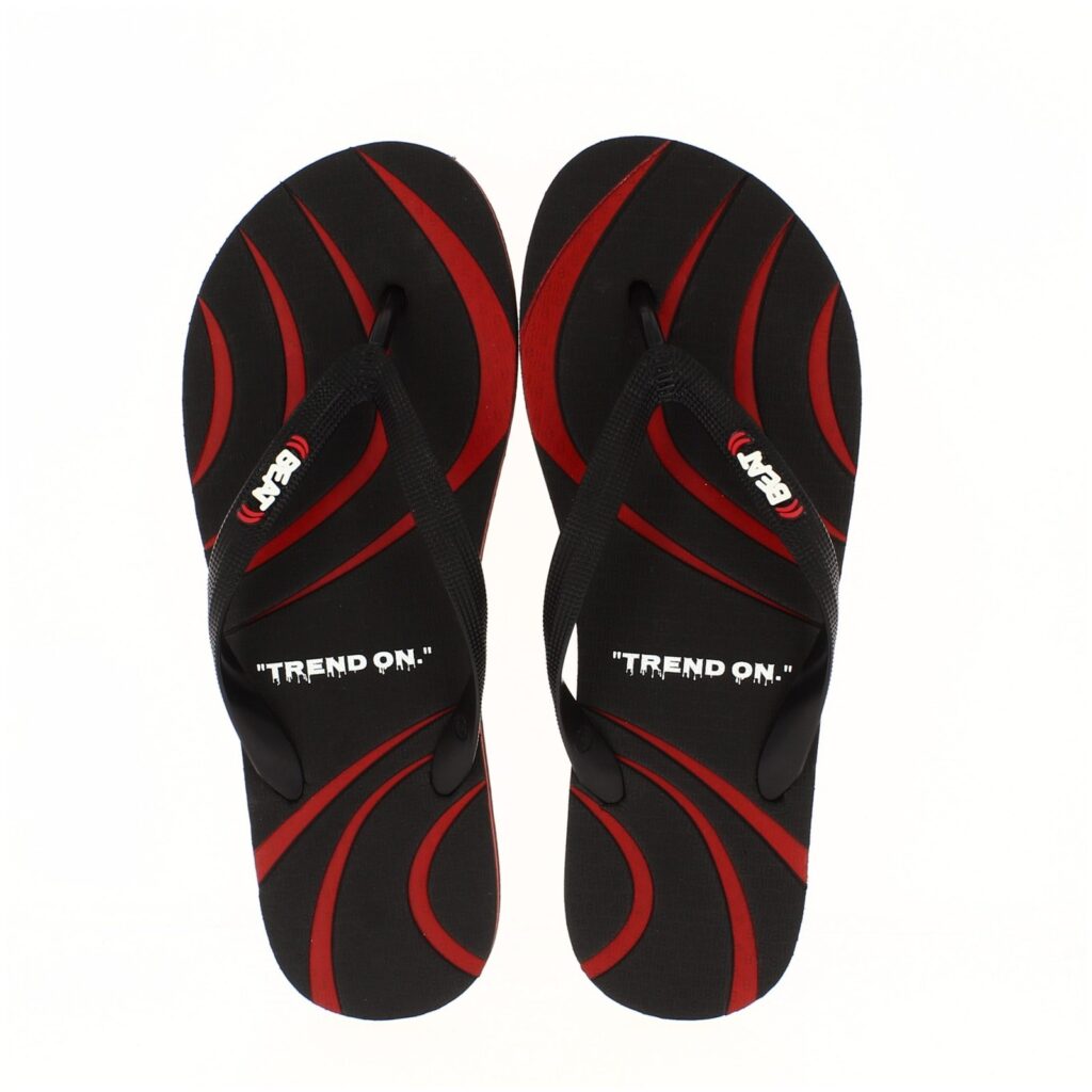 BEAT Men Casual FLATS Flip Flops White, Red, YellowBlack, RedBlack, WhiteBlack